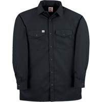 Chemise de travail en tissu crois&eacute; avec boutons-pression, Hommes, Petit, Noir MAS Chibougamau