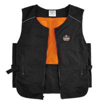 Veste de refroidissement &agrave; changement de phase l&eacute;g&egrave;re avec sachets 6260 Chill-Its, Petit/Moyen, Noir MAS Chibougamau