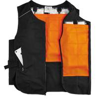 Veste de refroidissement &agrave; changement de phase l&eacute;g&egrave;re avec sachets 6260 Chill-Its, Petit/Moyen, Noir MAS Chibougamau