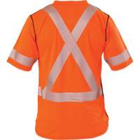 Polartec&reg; Power Grid&reg; High Visibility Short Sleeved T-Shirt, Polyester, Small, Orange MAS Chibougamau