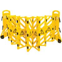Barri&egrave;re mobile portative, 40" h x 13' lo, Jaune MAS Chibougamau