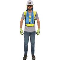 Veste refroidissante &agrave; &eacute;vaporation s&egrave;che &eacute;conomique Chill-Its 6687, Petit/Moyen, Jaune lime haute visibilit&eacute; MAS Chibougamau