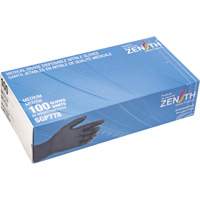Gants jetables de calibre m&eacute;dical r&eacute;sistants &agrave; la perforation, Moyen, Nitrile, 5 mils, Sans poudre, Noir, Classe 2 MAS Chibougamau