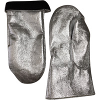 Mitaine de soudage r&eacute;sistant &agrave; la chaleur, Carbone aluminis&eacute;/Cuir, Taille unique, Prot&egrave;ge jusqu'&agrave; 800° F (426.66° C) MAS Chibougamau