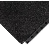 24/Seven&reg; Locksafe&reg; Anti-Fatigue Mat, Textured, 3' x 3' x 5/8", Black, Nitrile MAS Chibougamau