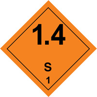 &eacute;tiquettes de manutention de mati&egrave;res dangereuses, 4" lo x 4" la, Noir/orange MAS Chibougamau