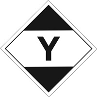 &eacute;tiquettes de quantit&eacute; limit&eacute;e pour transport a&eacute;rien Y, 4" lo x 4" la, Noir sur blanc MAS Chibougamau