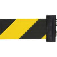 Magnetic Tape Cassette for Build-Your-Own Crowd Control Barrier, 7', Black and Yellow Tape MAS Chibougamau