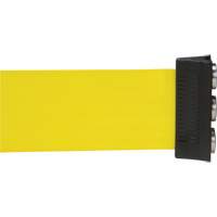 Magnetic Tape Cassette for Build-Your-Own Crowd Control Barrier, 12', Yellow Tape MAS Chibougamau