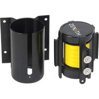 Wall Mount Barrier with Magnetic Tape, Steel, Screw Mount, 7', Yellow Tape MAS Chibougamau
