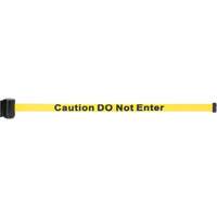 Wall Mount Barrier with Magnetic Tape, Steel, Screw Mount, 7', Yellow Tape MAS Chibougamau