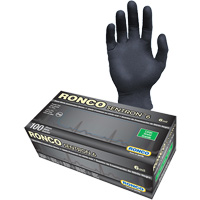 Gants d'examen jetables Sentron 6, Petit, Nitrile, 6 mils, Sans poudre, Noir, Classe 2 MAS Chibougamau