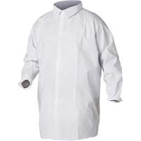 KleenGuard A20 Lab Coats, SMS, White, Small MAS Chibougamau