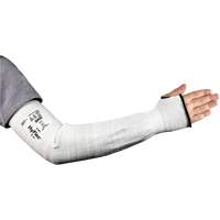 HyFlex&reg; 11-211 Series Wide Cut Resistant Sleeve, Intercept, 18", ASTM ANSI Level A2/EN 388 Level 2, Grey MAS Chibougamau