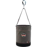 Arsenal&reg; 5940 Swiveling Carabiner Hoist Bucket, Canvas, 12.5" Dia. x 17" H, 150 lbs. Load Rating MAS Chibougamau
