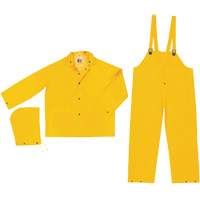 Classic Series Limited Flammability Rain Suit, Large, Yellow MAS Chibougamau