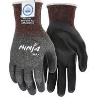Gants r&eacute;sistant aux coupures Max Ninja, Taille Grand, Calibre 10, Rev&ecirc;tement Bipolym&egrave;re, Enveloppe en Dyneema, ASTM ANSI niveau A3 MAS Chibougamau