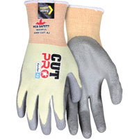 Cut Pro&reg; Cut Resistant Coated Gloves, Size Medium, 15 Gauge, Polyurethane Coated, Kevlar&reg; Shell, ASTM ANSI Level A2 MAS Chibougamau