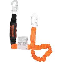 Titan Energy-Absorbing Lanyard, 6', Locking Snap Hook Center, Locking Snap Hook Leg Ends, Polyester MAS Chibougamau