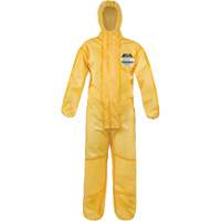 ChemMax&reg; 1 Coveralls, Polyethylene/Polypropylene, 4X-Large, Yellow MAS Chibougamau