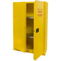 Flammable Storage Cabinet, 45 gal., 2 Door, 43" W x 65" H x 18" D MAS Chibougamau