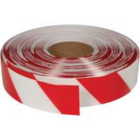 Ruban de marquage tr&egrave;s r&eacute;sistant pour plancher ArmorStripe, 2" x 100', PVC, Rouge et blanc MAS Chibougamau