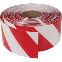 Ruban de marquage tr&egrave;s r&eacute;sistant pour plancher ArmorStripe, 4" x 100', PVC, Rouge et blanc MAS Chibougamau