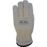 Cotton-Backed Drivers Gloves, Large, Grain Goatskin Palm MAS Chibougamau