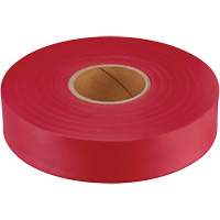 Ruban de signalisation Empire, 1" la x 600' lo, Rouge fluorescent MAS Chibougamau