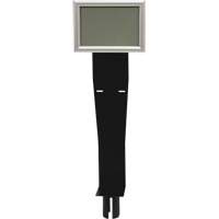 Sign & Dispenser Holder for Crowd Control Post, Black MAS Chibougamau