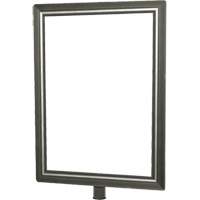 Heavy-Duty Vertical Sign Holder for Classic Posts, Satin Chrome MAS Chibougamau