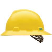 Casque de s&eacute;curit&eacute; &agrave; fente et bordure compl&egrave;te V-Gard, Suspension &agrave; douille, Non ventil&eacute; MAS Chibougamau