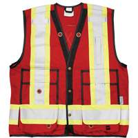 Open Road&reg; Surveyor Vest, Red, Large, Polyester MAS Chibougamau