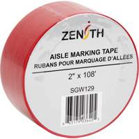 Aisle Marking Tape, 2" x 108', PVC, Red MAS Chibougamau