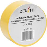 Ruban pour marquage d'all&eacute;es, 2" x 108', PVC, Jaune MAS Chibougamau