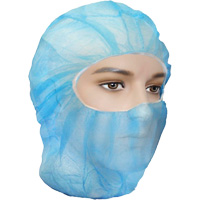 Cagoules de protection Care, Polypropyl&egrave;ne, Bleu MAS Chibougamau