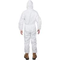Premium Hooded Coveralls, Small, White, Microporous MAS Chibougamau
