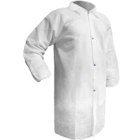 Care Lab Coat, Polypropylene, White, Small MAS Chibougamau