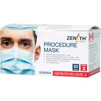 Masques d'intervention jetables, ASTM F2100 Niveau 3, Classe 1 MAS Chibougamau