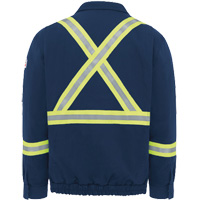 Blouson aviateur doubl&eacute; pour hommes avec garniture r&eacute;fl&eacute;chissante, Petit, Bleu marin, 29 cal/cm² MAS Chibougamau