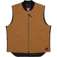 Gilet &agrave; moto WV04, Hommes, Petit, Brun MAS Chibougamau