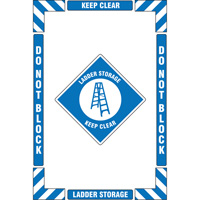 "Ladder Storage" Floor Marking Kit, Adhesive, English with Pictogram MAS Chibougamau