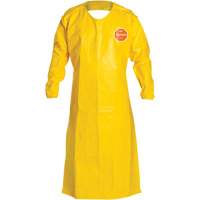 Tychem&reg; 2000 Extra-Long Long-Sleeved Apron, Polyethylene, 52" L x 28.5" W, Yellow MAS Chibougamau