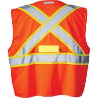SV350 X-Back Safety Vest with Light, High Visibility Orange, Small, Polyester MAS Chibougamau