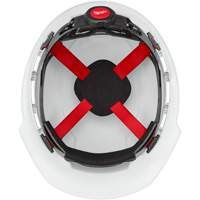 Casque de s&eacute;curit&eacute; &agrave; bordure avant, R&eacute;pond aux normes CSA type 1, Suspension Rochet, Ventil&eacute; MAS Chibougamau