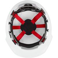 Casque de s&eacute;curit&eacute; &agrave; bordure avant, R&eacute;pond aux normes CSA type 1, Suspension Rochet, Non ventil&eacute; MAS Chibougamau