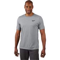 Hybrid Work Tee Shirt, Men's, Small, Grey MAS Chibougamau