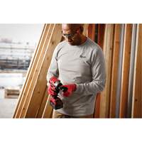 Hybrid Work Tee Shirt, Men's, Small, Grey MAS Chibougamau