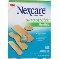 Nexcare Ultra Stretch Bandages, Assorted, Plastic, Non-Sterile MAS Chibougamau
