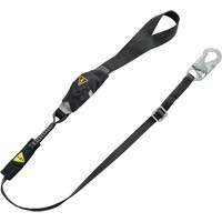 V-Series Utility Energy Absorbing Lanyard, 6', Snap Hook Center, Snap Hook Leg Ends, Nylon MAS Chibougamau